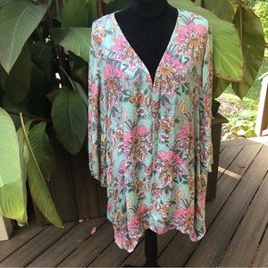 🌸🌱 Haute Hippie Floral Topper NWOT 🌱🌸